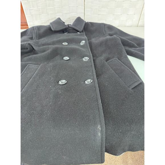 "LESLIE FAY" Wool Blend Double Breasted Women's Coat SZ 10 Preppy Old Money - Picture 11 of 14